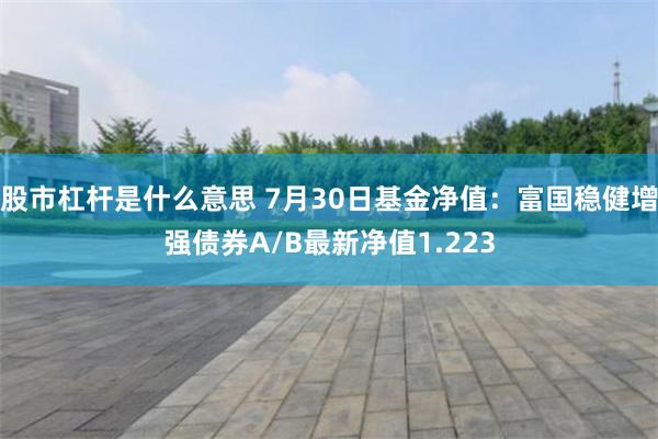 股市杠杆是什么意思 7月30日基金净值：富国稳健增强债券A/B最新净值1.223