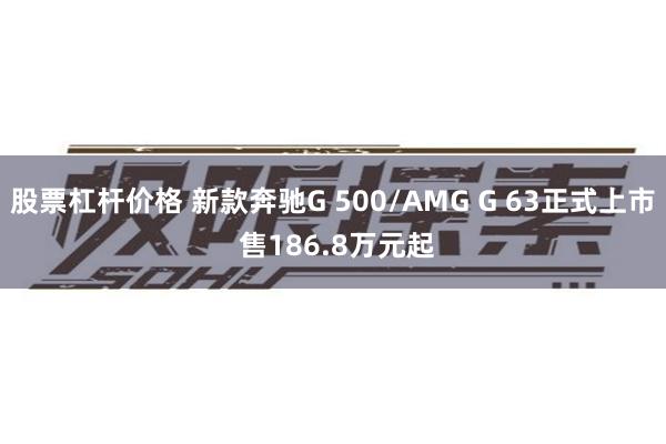 股票杠杆价格 新款奔驰G 500/AMG G 63正式上市 售186.8万元起